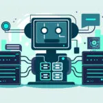 Graphic showing a server overwhelmed by bot traffic with CPU overload indicators, highlighting the impact of malicious bots on WordPress performance and the importance of firewall and intrusion prevention.